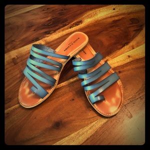 Rock & Candy blue strappy sandals